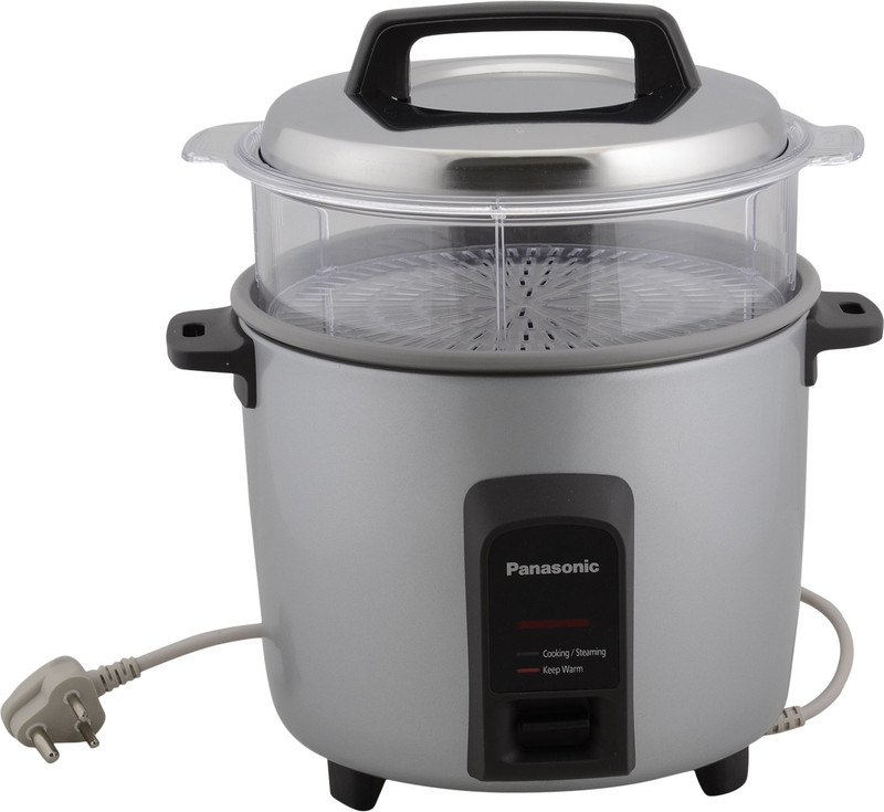 Panasonic SR-Y22FHS Electric Rice Cooker with Steaming Feature(5.4 L, Silver)