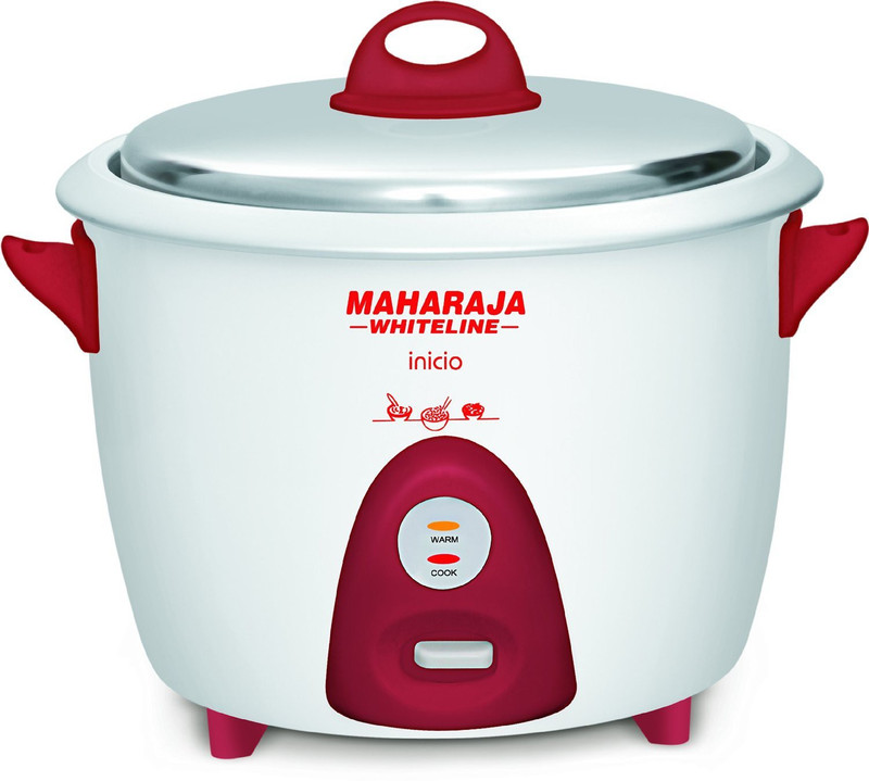 Maharaja Whiteline Inicio Multi Electric Rice Cooker(1.8 L, Red, White)