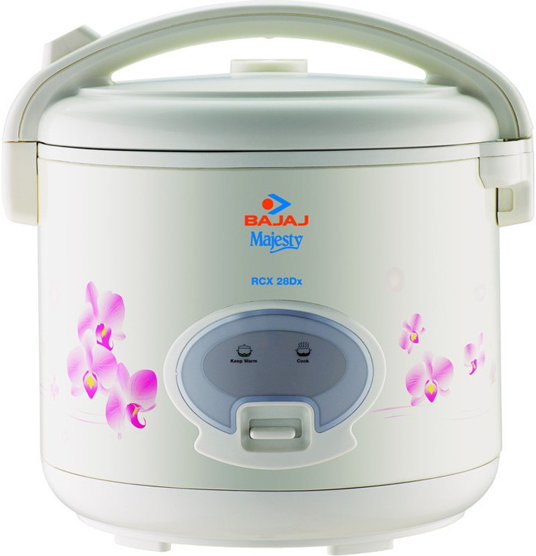 Bajaj Majesty RCX28 Deluxe Multifunction Electric Rice Cooker(2.8 L, White)