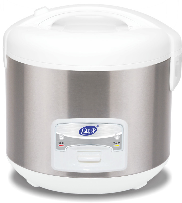 GLEN GL -3058 Electric Rice Cooker with Steaming Feature(1 L, Grey)