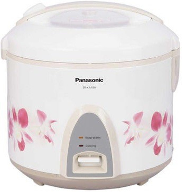 Panasonic SR-KA22A (R) Electric Rice Cooker(2.2 L, White)