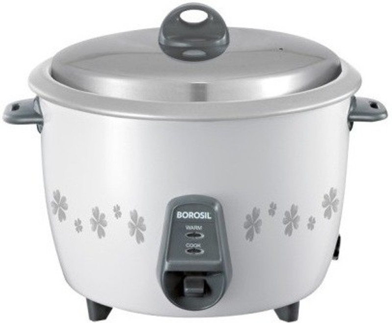 Borosil BRC18MPC21 {Grey and white } Electric Rice Cooker(1.8 L, White)
