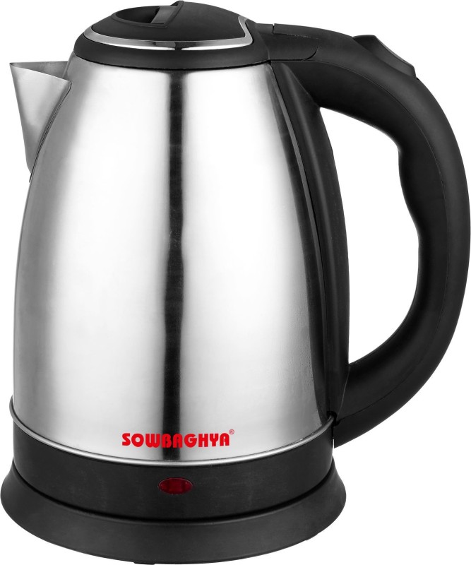 sowbaghya Stainless Steel (1.2 L, Silver) Electric Kettle(1.2 L, Silver)