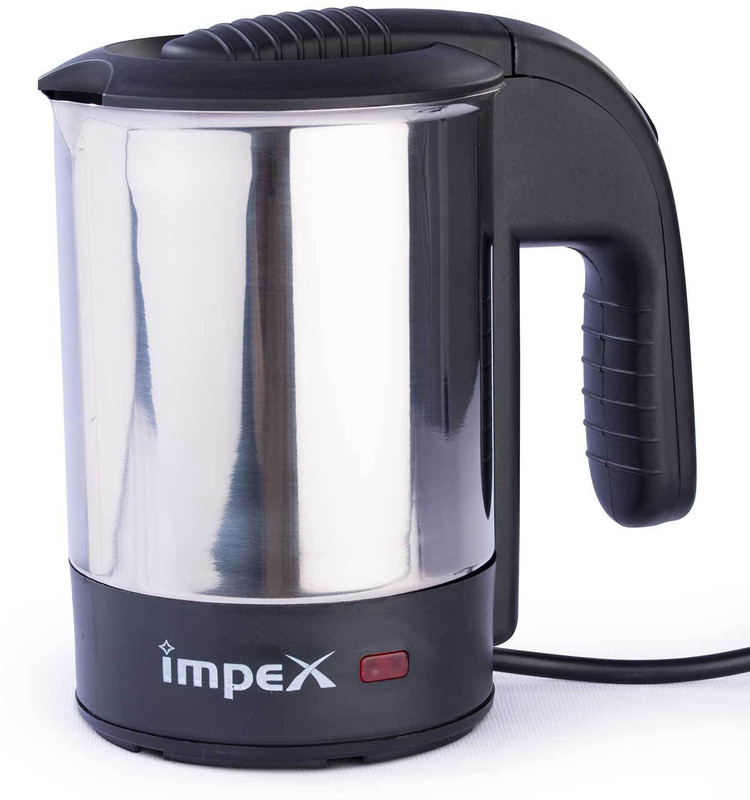 Impex STEAMER 500C Electric Kettle(0.5 L, Black | Silver)