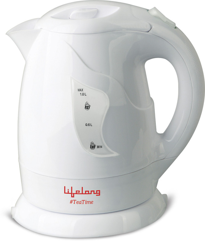 Lifelong Tea Time2 Electric Kettle(1 L, White)