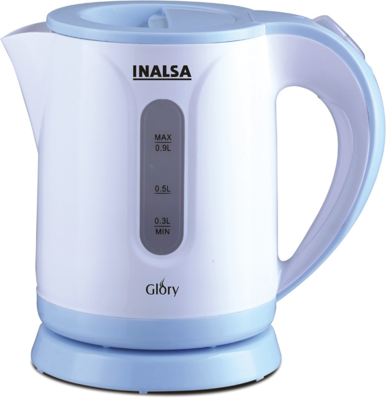 Inalsa Glory PCE 0.9 Electric Kettle(0.9 L, White, Blue)