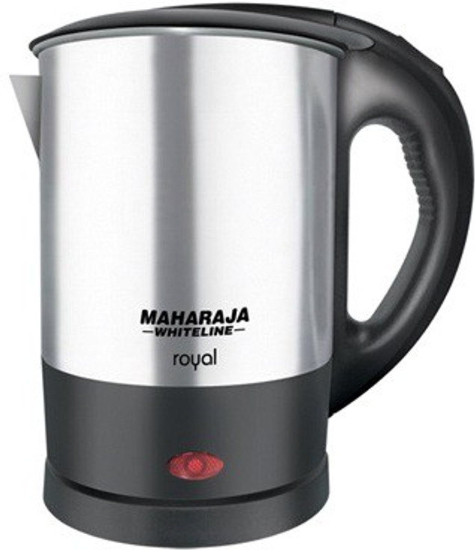 Maharaja Whiteline Royal EK-102 Electric Kettle(1 L, Silver and Black)