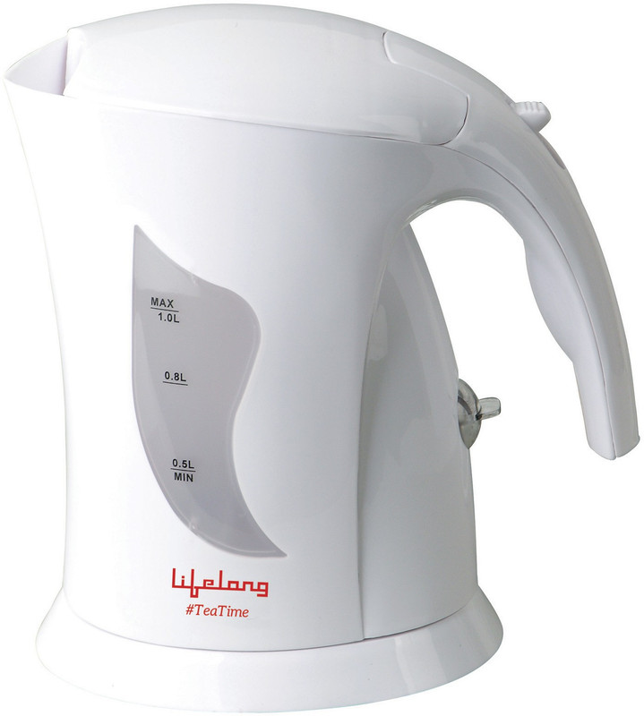 Lifelong TeaTimeWhite Electric Kettle(1 L, White)