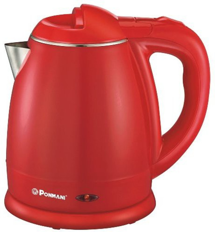 Ponmani SSR-1.2 Electric Kettle(1.2 L, Red)