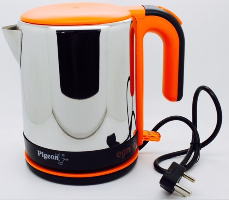 Pigeon EG 1200 Electric Kettle(1.2 L, Orange)