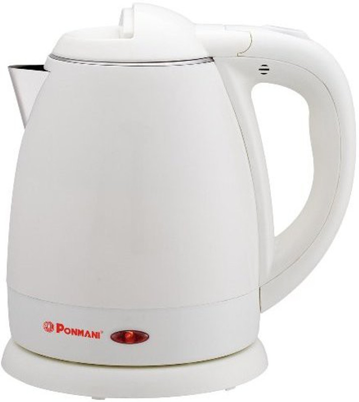 Ponmani SSW-1.2 Electric Kettle(1.2 L, White)