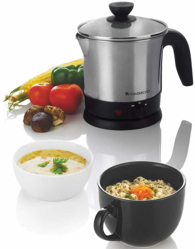 Wonderchef Multicook 1.2L Electric Kettle(1.2 L, Silver)