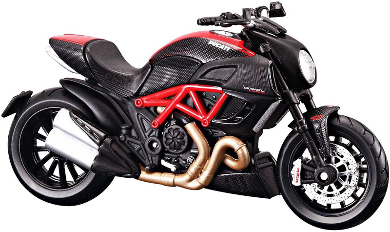 Maisto Ducati Diavel Carbon 1/18 Toy Bike Model(Black & Red)