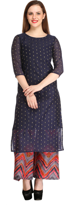 Cottinfab Women Kurta and Palazzo Set