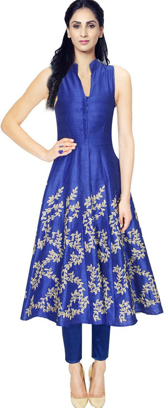 Fabron Silk Solid, Embroidered Kurta Fabric(Unstitched) Fabron Silk Solid, Embroidered Kurta Fabric(Unstitched)