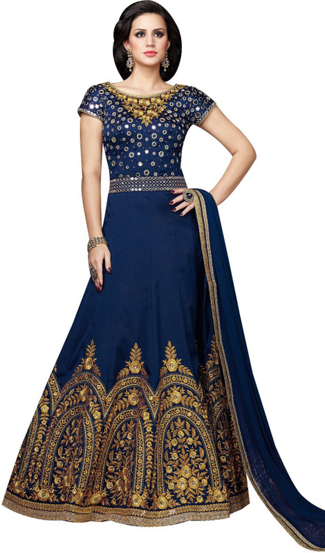 Likeadiva Poly Silk Solid Kurta & Churidar Material(Unstitched) Likeadiva Poly Silk Solid Kurta & Churidar Material(Unstitched)