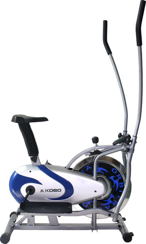 Kobo Multi Orbitrac Elliptical Steel Wheel Upright Stationary Exercise Bike(Silver)