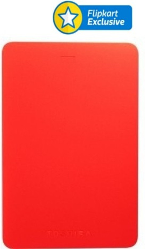 Toshiba Canvio Alumy 2 TB Wired External Hard Disk Drive(Red) RS.5799 (16.00% Off) - Flipkart