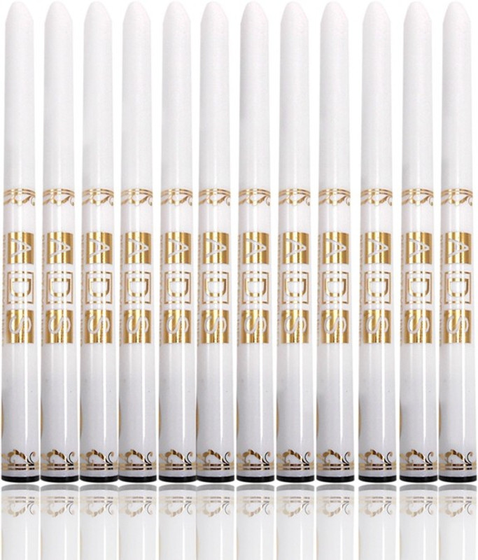 ADS Perfect Eyeliner Waterproof Free Liner & Rubber Band-12pcs Black 2.5 g(White)