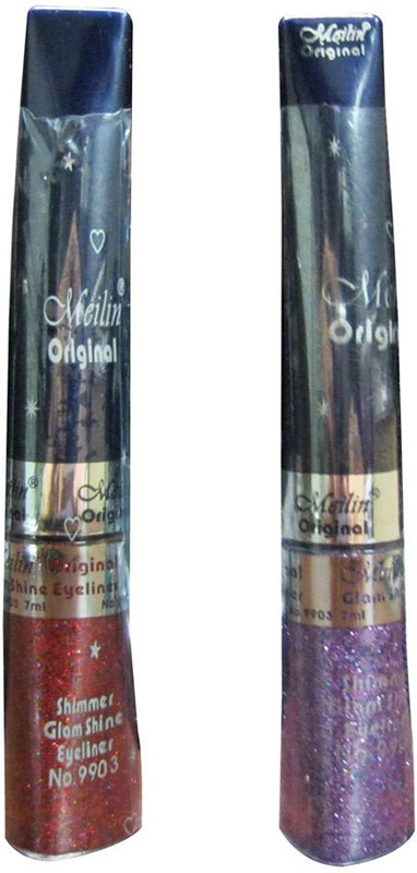 Meilin Shimmer Glam Shine Eyeliner in Red & Lavender 14 ml(Lavender Red)