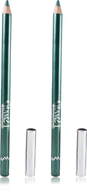 Glam 21 GREEN GLIMMERSTICKS FOR EYES & LIPS PACK OF 2 PCS 1.8 g(GREEN-GA)