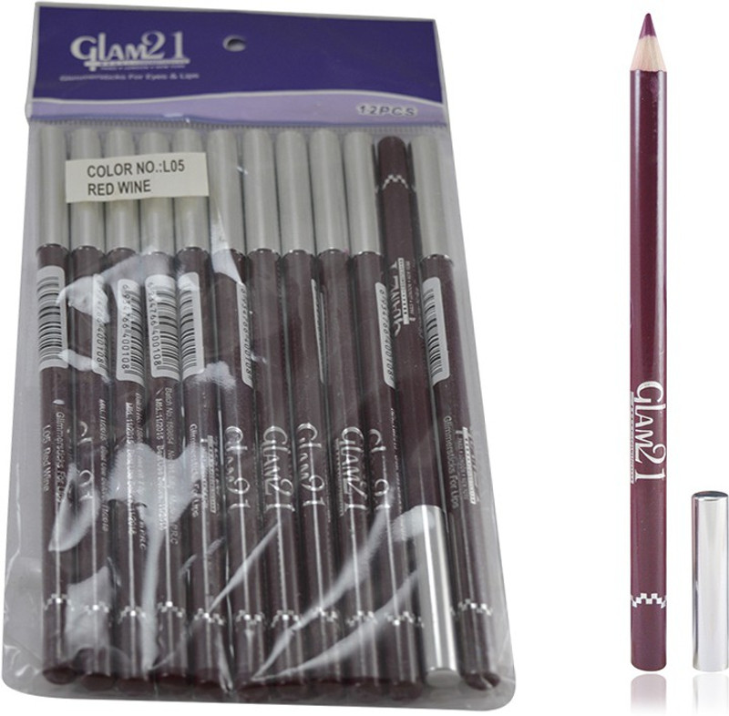 Glam 21 RED GLIMMERSTICKS FOR EYES & LIPS PACK OF 12PCS-GH 1.8 g(RED-GH1)