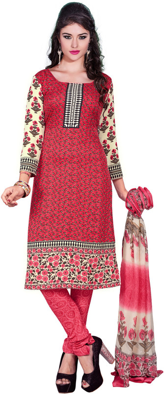 Khushali Fashion Poly Crepe Printed Salwar Suit Material(Unstitched) Khushali Fashion Poly Crepe Printed Salwar Suit Material(Unstitched)