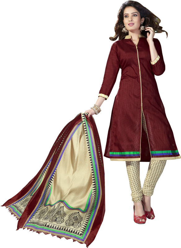 Women Latest Fancy Designer Salwar Suit Poly Silk Embellished, Solid Salwar Suit Material
