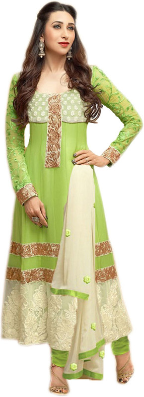 Helix Enterprise Poly Georgette Embroidered Salwar Suit Material Helix Enterprise Poly Georgette Embroidered Salwar Suit Material