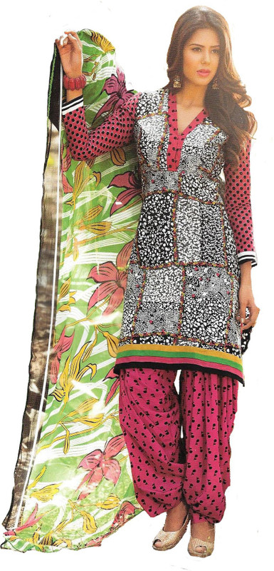 Banjara India Cotton Blend Printed Salwar Suit Material(Unstitched) Banjara India Cotton Blend Printed Salwar Suit Material(Unstitched)