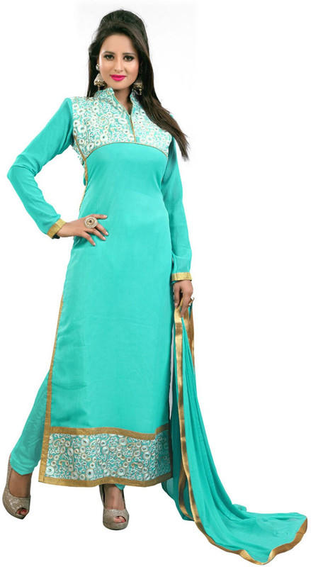 Shreeji1008 Chiffon Self Design Salwar Suit Material(Semi Stitched) Shreeji1008 Chiffon Self Design Salwar Suit Material(Semi Stitched)