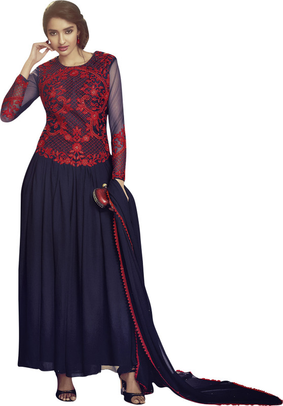 Vishal Chiffon Embroidered Salwar Suit Material(Semi Stitched) Vishal Chiffon Embroidered Salwar Suit Material(Semi Stitched)