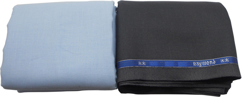 Raymond Cotton Blend Solid Shirt & Trouser Fabric(Unstitched)