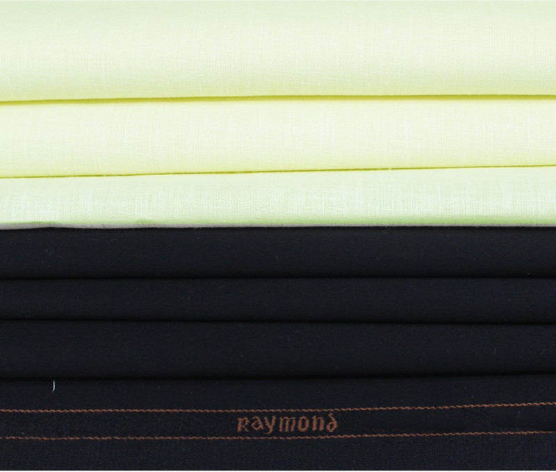 Raymond Cotton Linen Blend Solid Shirt & Trouser Fabric(Unstitched)