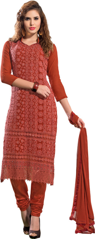 Parisha Chiffon Self Design, Embroidered, Embellished Salwar Suit Material(Unstitched) Parisha Chiffon Self Design, Embroidered, Embellished Salwar Suit Material(Unstitched)