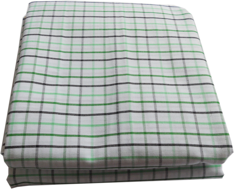 Cotton Hub Cotton Blend Checkered Shirt Fabric(Unstitched)