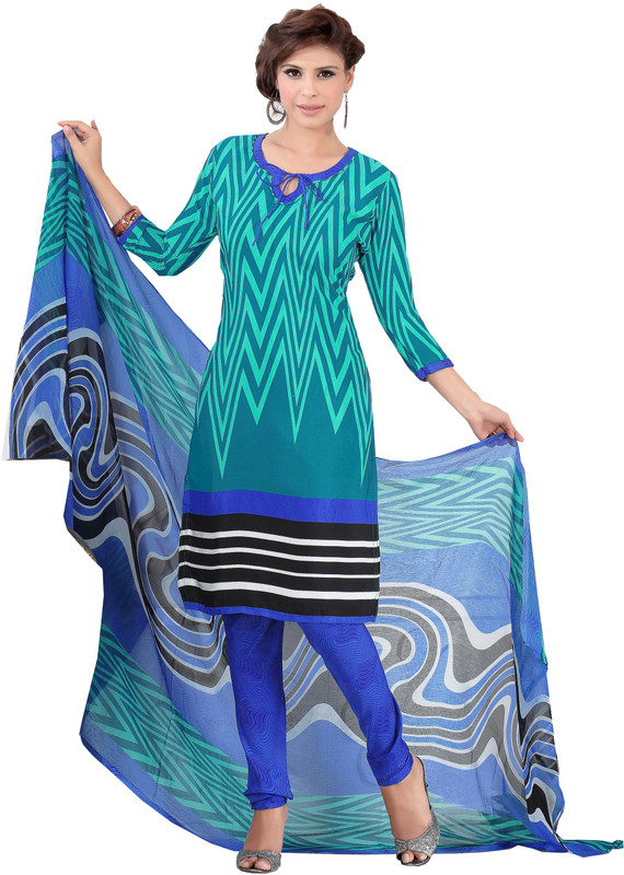 Women Latest Fancy Designer Salwar Suit Poly Silk Printed Salwar Suit Material(Unstitched)