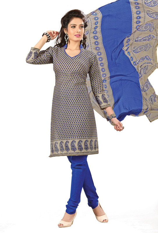 Manthan Cotton Blend Printed Salwar Suit Material(Unstitched) Manthan Cotton Blend Printed Salwar Suit Material(Unstitched)