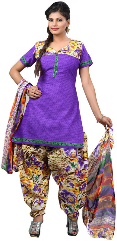 Price Bet Cotton Blend Printed Salwar Suit Material(Unstitched) Price Bet Cotton Blend Printed Salwar Suit Material(Unstitched)