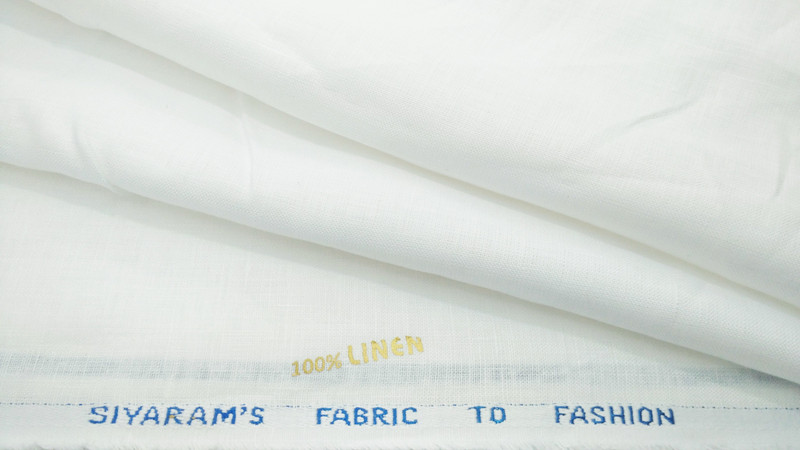 Siyaram's Cotton Linen Blend Solid Shirt Fabric(Unstitched)