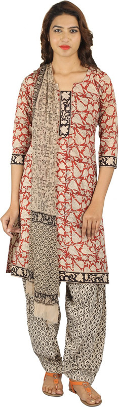 Khatri Creations Cotton Blend Printed Salwar Suit Material(Unstitched) Khatri Creations Cotton Blend Printed Salwar Suit Material(Unstitched)