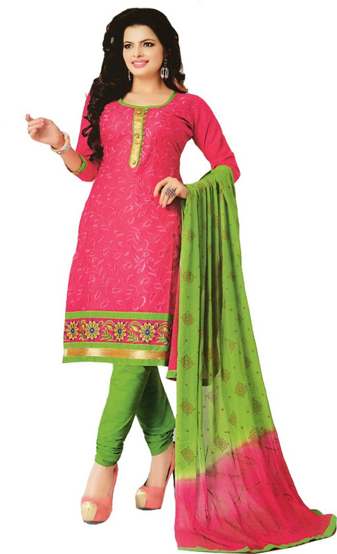 Nitin cotton Cotton Blend Embroidered Salwar Suit Material(Unstitched) Nitin cotton Cotton Blend Embroidered Salwar Suit Material(Unstitched)