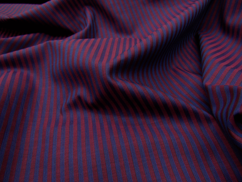Birla Century Cotton Blend Striped Shirt Fabric(Unstitched)