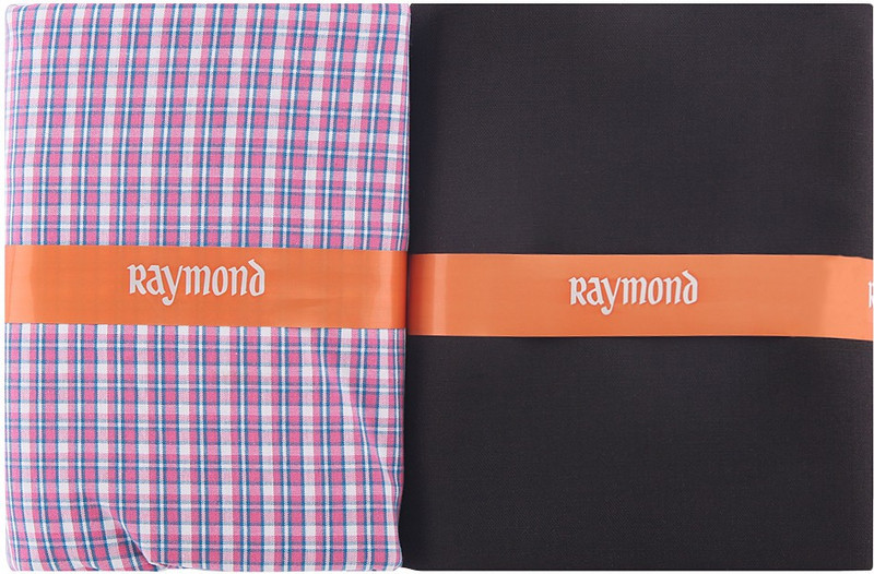 Raymond Polycotton Checkered Shirt & Trouser Fabric(Unstitched)