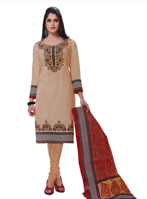 Susetrendz Cotton Blend Printed Salwar Suit Material(Unstitched) Susetrendz Cotton Blend Printed Salwar Suit Material(Unstitched)