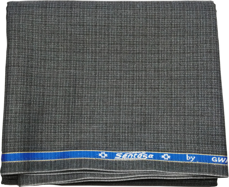 Gwalior Suitings Polycotton Self Design Trouser Fabric(Unstitched)