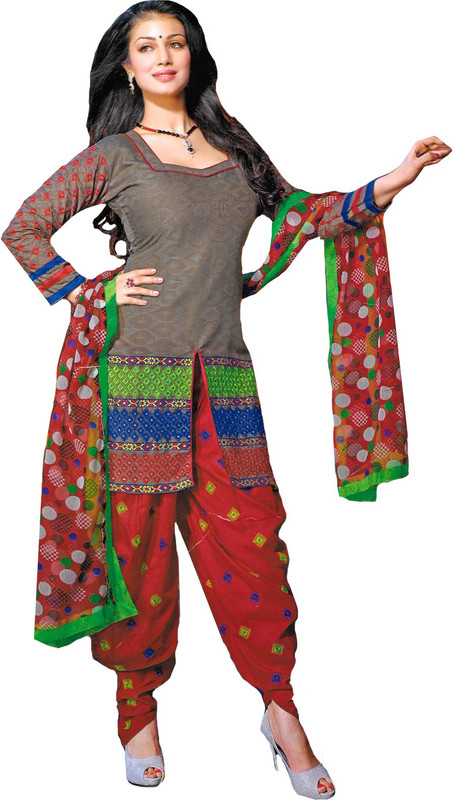 Banjara India Cotton Blend Embroidered Salwar Suit Material(Unstitched) Banjara India Cotton Blend Embroidered Salwar Suit Material(Unstitched)