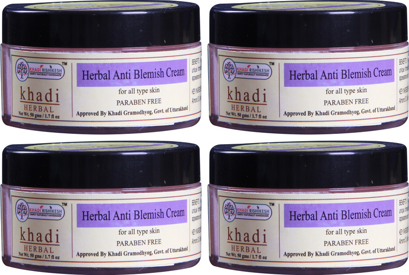 Khadi Rishikesh Pack of 4 Anti Blemish Cream(50 g)