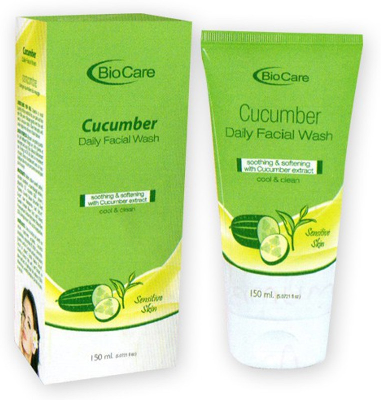 Biocare Cucumber Daily Face Wash(150 ml) RS.160 (47.00% Off) - Flipkart
