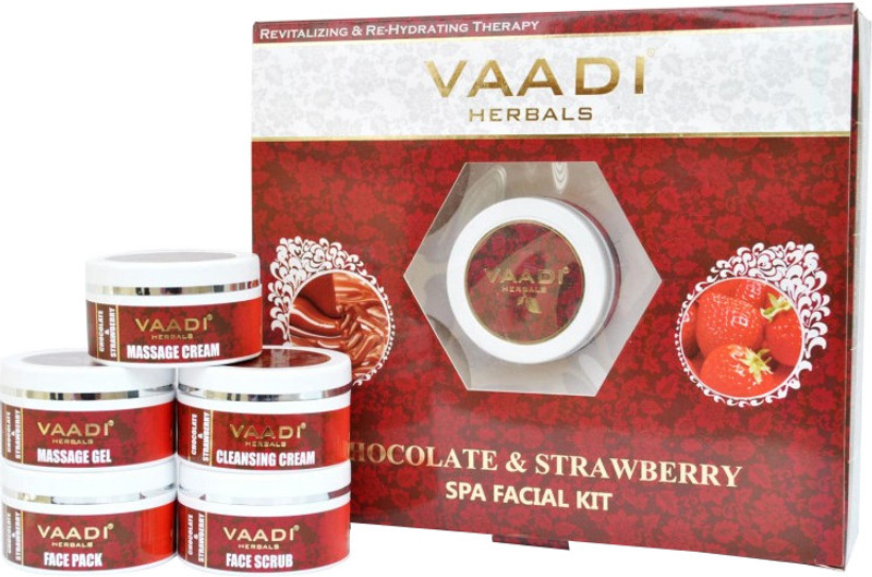 Vaadi Herbals Chocolate & Strawberry SPA Facial Kit 270 ml(Set of 5) RS.700 (18.00% Off) - Flipkart